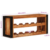 Wine Rack Brown 100 x 45 x 33 cm Solid Acacia Wood 4104761