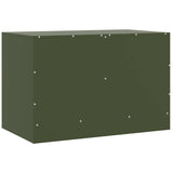 TV Cabinet Olive Green 67x39x44 cm Steel 841639