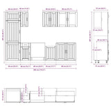 8 Piece Kitchen Cabinet Set Kalmar Grey Sonoma Engineered Wood 3314807