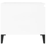 Coffee Table High Gloss White 100x50x45 cm Engineered Wood 821134