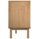 Drawer Cabinet OTTA Brown&White 111x43x73.5cm Solid Wood Pine 348587