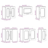 11 Piece Kitchen Cabinet Set "Kalmar" White Engineered Wood 3314881
