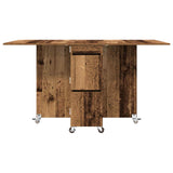 Dinning Table 2 pcs 140 x 80 x 77 cm Engineered Wood Old Wood 3424938