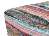 Bench 60 x 30 x 45 cm Real Leather Multicolour 42042110