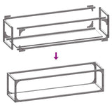 Firewood Rack Anthracite 25x25x100 cm Cold-rolled steel 864269