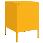 ZNTS Bedside Cabinet Mustard Yellow 36x39x50.5 cm Steel 843060