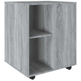 Rolling Cabinet Grey Sonoma Engineered Wood Standard Rollable 815970