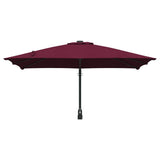 Garden Parasol Bordeaux Red 248.5 x 247.5 x 160 cm 42003239
