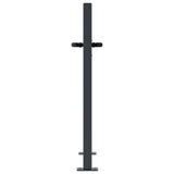 Garden Gate Anthracite 105x80 cm Steel Bamboo Design 153178