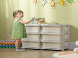 Kids Storage Unit, with Six Drawers - Cream T3398P347680