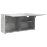 Bathroom Wall Cabinet Concrete Grey 80x25x40 cm Engineered Wood 860088