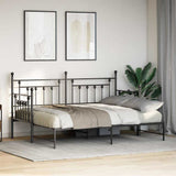 Daybed Frame Black 80 x 200 cm Steel 42002664