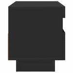 TV Cabinet with LED Lights Black 80x35x40 cm 804446