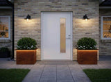 Garden Planter with LED 2 pcs Rusty 40 x 40 x 40 cm 8008139