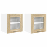 Hanging Cabinet with Storage 2 pcs Sonoma Oak 40 x 31 x 40 cm 884199