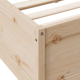 Bookcase Bed without Mattress 75x190cm Solid Wood Pine 3324484