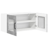 Wall Glass Cabinet LUCCA Concrete Grey 80 x 31 x 40 cm 884948