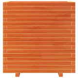 Garden Planter Wax Brown 70x40x72.5 cm Solid Wood Pine 3282591