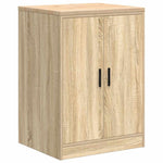 ZNTS Garage Storage Cabinet Sonoma Oak 60x51x85 cm Solid Wood Pine 860573