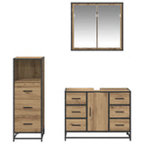 Bathroom Furniture Set 3 pcs Artisan Oak Engineered Wood 3402537