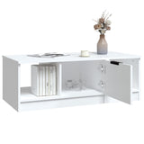Coffee Table White 102x50x36 cm Engineered Wood 811349