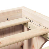 Bed Frame Natural 140 x 190 cm Solid Pine Wood 872950