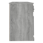 Desk with Cabinet Grey Sonoma Engineered Wood 3185333
