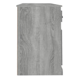 Desk with Cabinet Grey Sonoma Engineered Wood 3185333