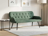 2 Seater Sofa with Metal Legs 2-Seater Sea Green Velvet 42051028