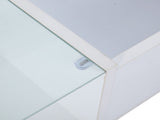 Lift Up Coffee Table Hidden Storage, High Gloss Centre Table with LED, Lifting Sofa Side Table, N605P356892W