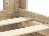Bed Frame with Storage and Headboard Sonoma Oak 120 x 190 cm 3413967