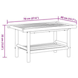 Coffee Table 70x40x35 cm Bamboo 366472