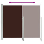 Patio Retractable Side Awning 160x300 cm Brown 48349