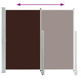Patio Retractable Side Awning 160x300 cm Brown 48349