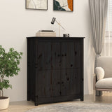 Sideboard Black 83x41.5x100 cm Solid Wood Pine 821511