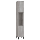 3 Piece Bathroom Furniture Set Grey Sonoma Engineered Wood 3185627