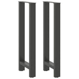 ZNTS Coffee Table Legs Anthracite 2 pcs 50x cm Steel 4013342