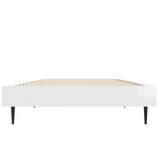 Bed Frame without Mattress High Gloss White 75x190 cm Small Single 832311
