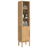 Bathroom Tall Cabinet FLORO Wax Brown 35 x 30 x 160 cm 42011239