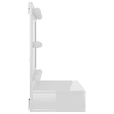 Mirror Cabinet with LED High Gloss White 60x31.5x62 cm 808888