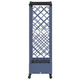 Raised Bed with Trellis and Roof Grey 169 x 40 x 129 cm PP 3423098
