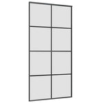 Sliding Door with Hardware Set 102,5x205 cm ESG Glass&Aluminium 3332904