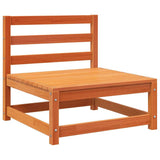 Garden Sofa Wax Brown Solid pine wood 70 x 70 x 67 cm Modular 837932