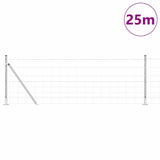 Welded Wire Fence with Concrete Base 25 x 0.8 m 3351502