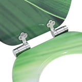 Soft-Close Toilet Seat 2 pcs Green Drop 44 x 38 cm MDF board 3414544