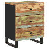 Bedside Cabinet 50x33x62cm Solid Wood Reclaimed&Engineered Wood 350662