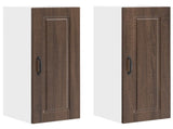 Wall Cabinet PORTO 2 pcs Brown Oak 30 x 31 x 80 cm 885370