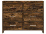 Sideboard Smoked Oak 75 x 33 x 80 cm Engineered Wood 8011103
