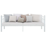 Daybed Frame without Mattress White Metal 90x200cm 286136