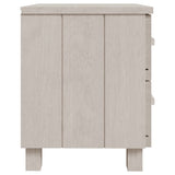 Bedside Cabinets HAMAR 2 pcs White 40x35x44.5 cm Solid Wood 340409